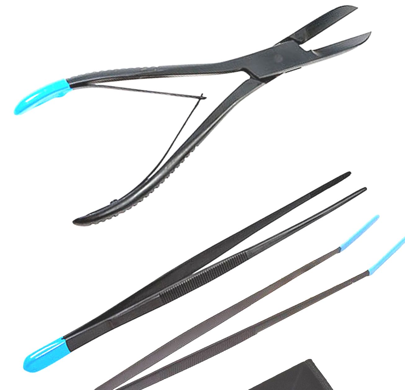 Black Oxidized Series Aquarium Tools